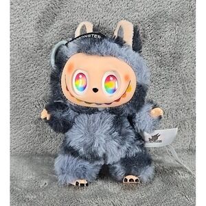 Authentic Labubu Black Plush Pop Mart The Monsters 6 Inch Plush EUC